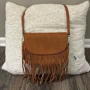 Torrid Brown Crossbody Bag with Tassels -NWT